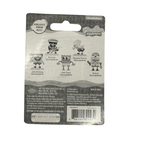 Spongebob Squarepants • Set of 5 Mini Figs: Fishing/Rip Pants/Old/Robot/Rocker - Picture 4 of 4